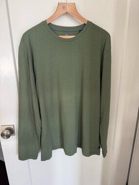 Tommy Bahama Island Zone Men's XL Olive Long Sleeve Crew Neck